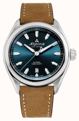 Alpina Men's Alpiner Quartz Blue Dial Brown Leather Strap AL-240NS4E6