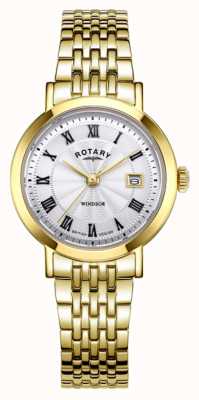 Rotary Women's Windsor Gold PVD Stainless Steel Watch LB05423/01