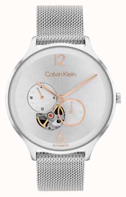 Calvin Klein Automatic Silver Dial Stainless Steel Mesh Bracelet 25200121