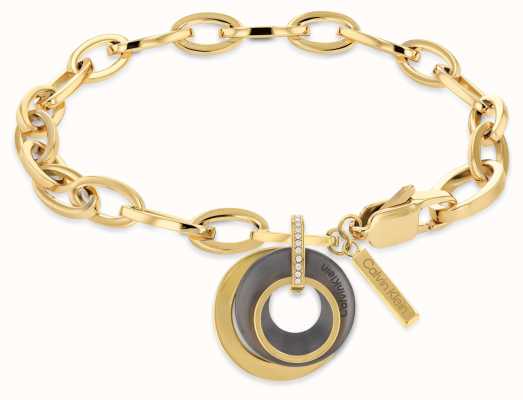 Calvin Klein Ladies Gold Tone Stainless Steel Bracelet 35000154