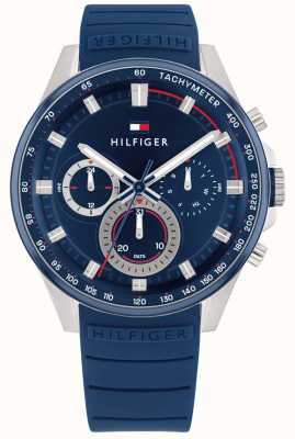 Tommy Hilfiger Men's Max | Blue Dial | Blue Silicone Strap 1791970