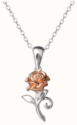 Disney Rose Gold Tone Plated Rose Pendant C902727TL-P.PH