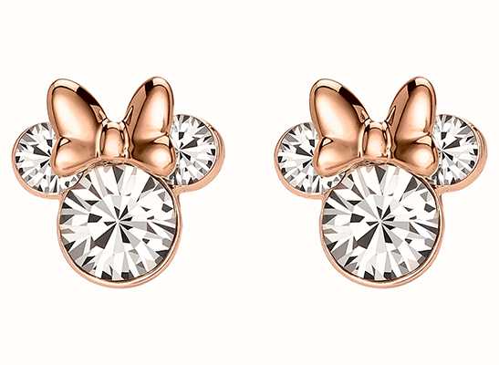 Disney Rose Gold Toned Minnie Mouse Crystal Stud Earrings E905104PRWL
