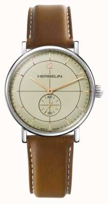 Michel Herbelin Men's Inspiration | Champagne Dial | Brown Leather Strap 18247AP17TRGD