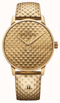 Maurice Lacroix Eliros Sunshine Special Edition Gold Dial Gold Leather Strap EL1118-PVY01-090-9