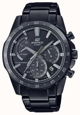 Casio Edifice Solar Black Ion Plated Watch EQS-930MDC-1AVUEF