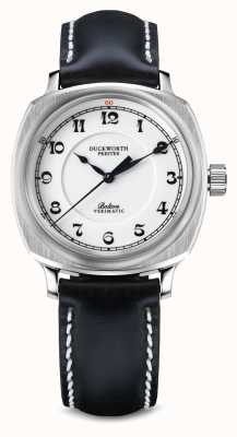 Duckworth Prestex Bolton Verimatic | Automatic | White Dial | Black Leather Strap D703-02-A