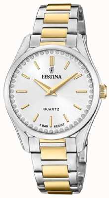 Festina Ladies Gold-Plated Steel Watch W/ Steel Bracelet F20619/1