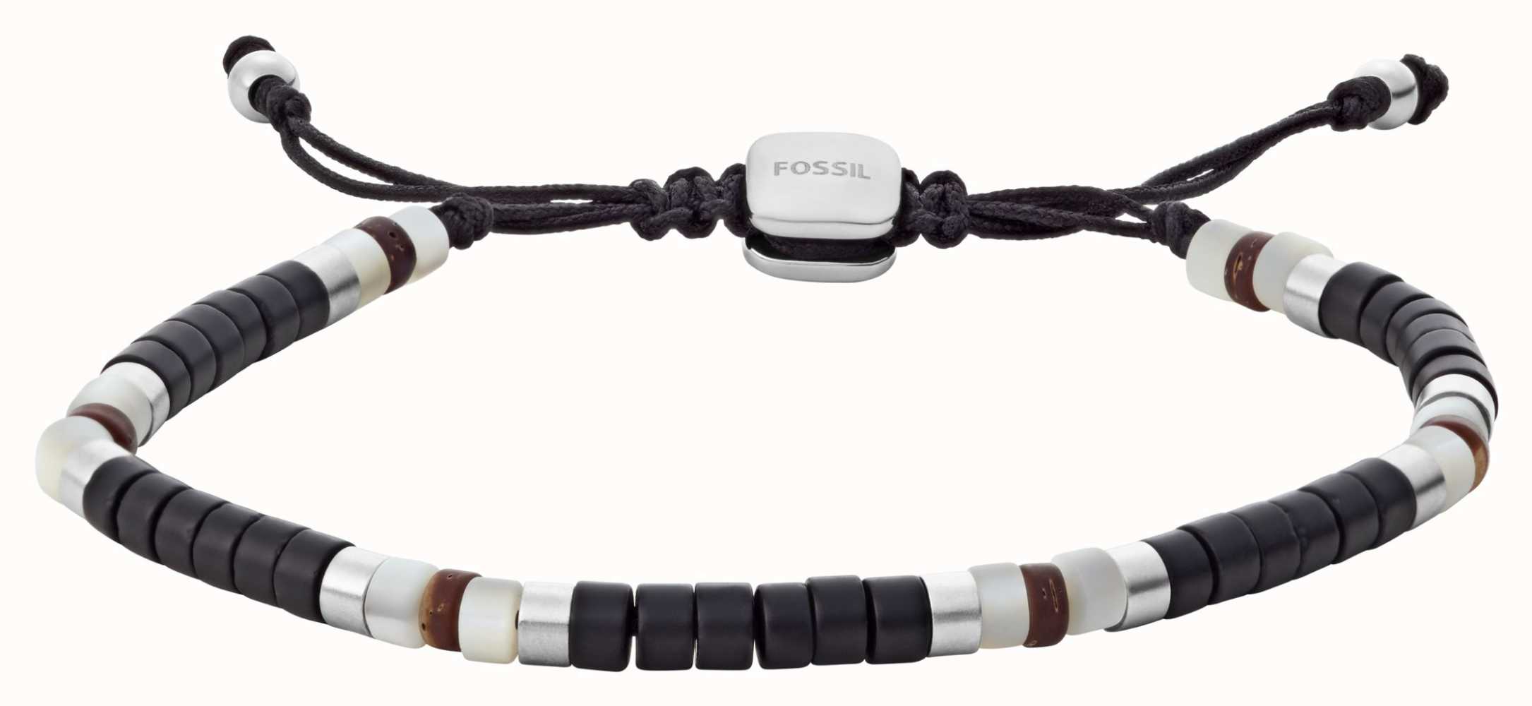 Fossil Men's Casual Beaded Bracelet JF04092040 - First Class