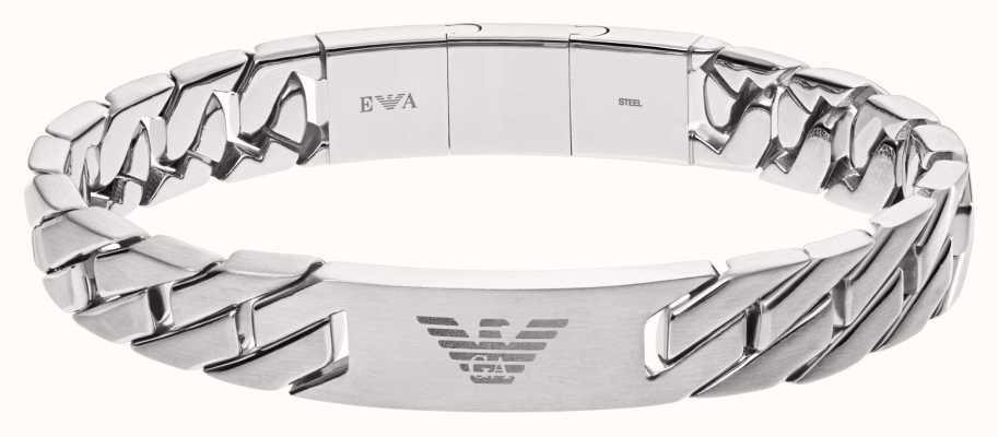 Emporio Armani Men's Stainless Steel Logo Bracelet EGS2435040