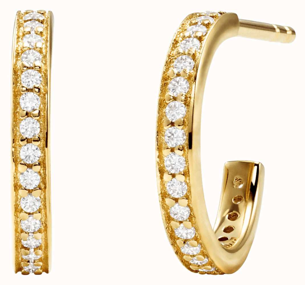 Michael kors diamond hoop on sale earrings