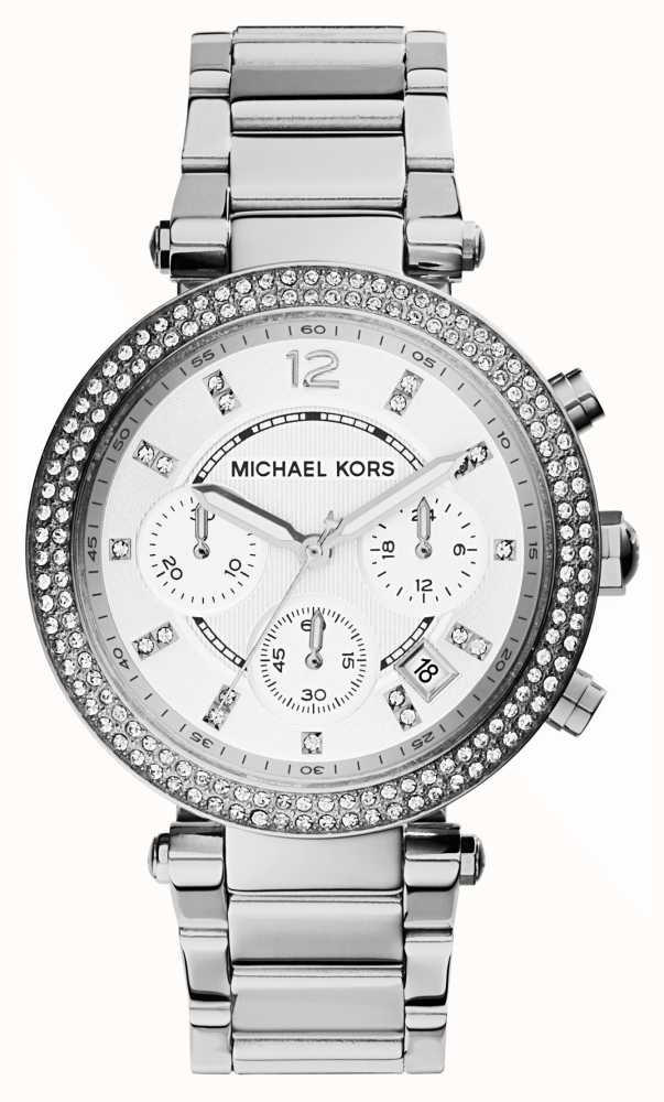 Michael Kors Women's Parker Crystal Set Chronograph Watch MK5353 - First  Class Watches™ SGP