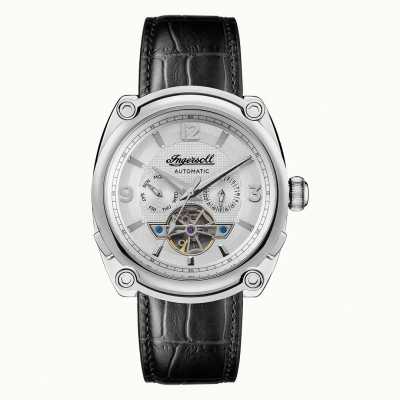 Ingersoll The Michigan Automatic Black Leather Watch I01105