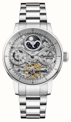 Ingersoll THE JAZZ Automatic (42mm) Skeleton Dial / Stainless Steel Bracelet I07703