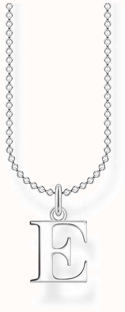 e charm necklace