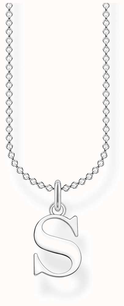 silver s initial necklace