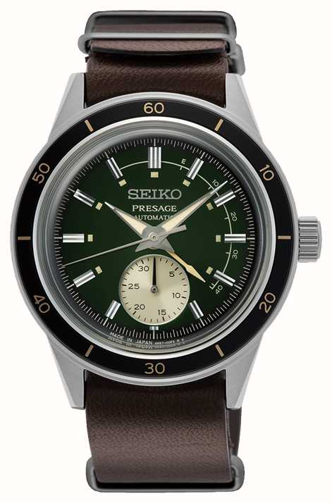 Seiko Presage Style 60s Green Dial Watch SSA451J1 - First Class Watches™ SGP