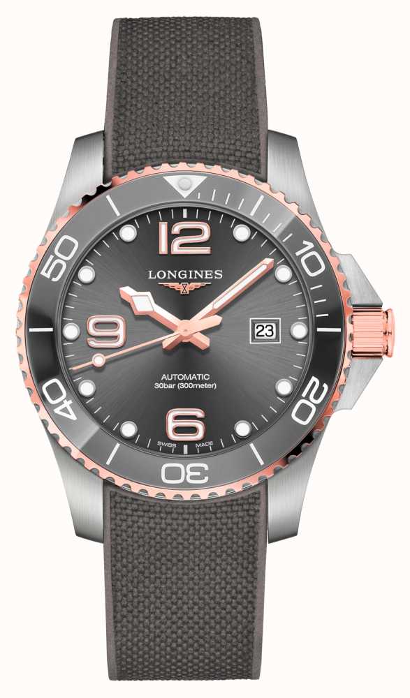 LONGINES HydroConquest Automatic 43mm Rose Gold And Grey Watch