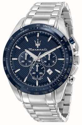 Maserati Men's Traguardo | Blue Chronograph Dial | Stainless Steel Bracelet R8873612043