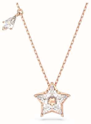 Swarovski Stella Star Pendant Rose Gold-Tone Plated Necklace 5645463