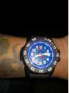 Customer picture of Luminox Men's Navy Seal 3500 Blue Dial PU Black Strap XS.3503.F