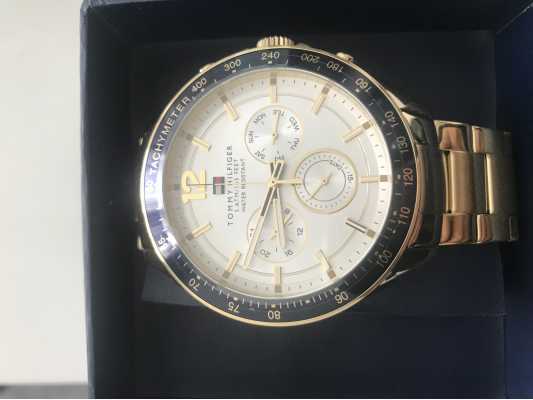 studie Bøje Føde Tommy Hilfiger Luke | Gold IP Steel Bracelet | White Dial 1791121 - First  Class Watches™ SGP