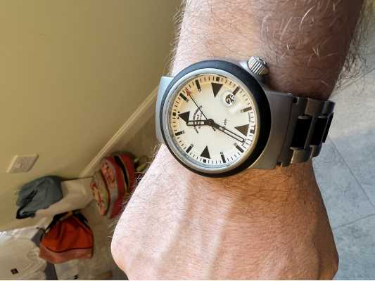 SOLD ) SEIKO Speed-Timer 5 SPORTS rare waterproof chronograph Ref.  7017.6040 - matt black dial with internal bezel at 60 - complete with rare  original bracelet - La Casa dell'Orologio